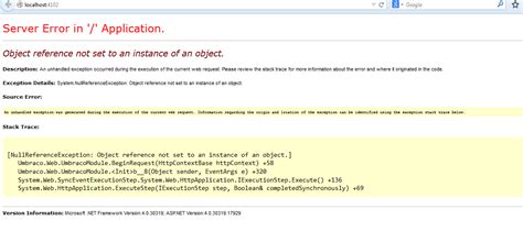 error: collecting instance settings: empty result
